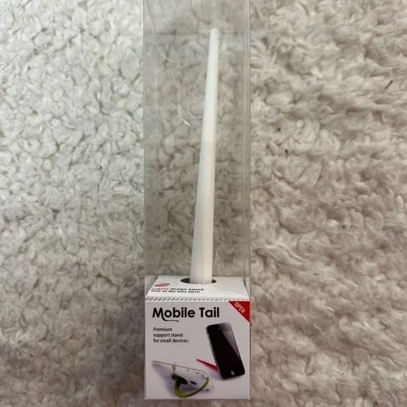 Design Ideas Tail Moble Device Premium Support Stand - White - Picture 1 of 6